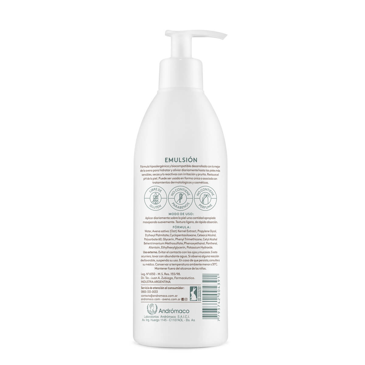 Emulsión Aveno Hidratante Corporal x 400ml