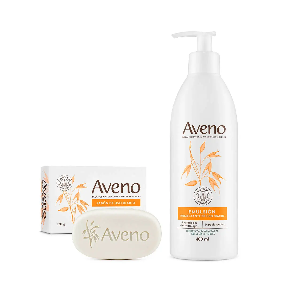 Kit Limpieza Hidratación Aveno Emulsión + Jabón