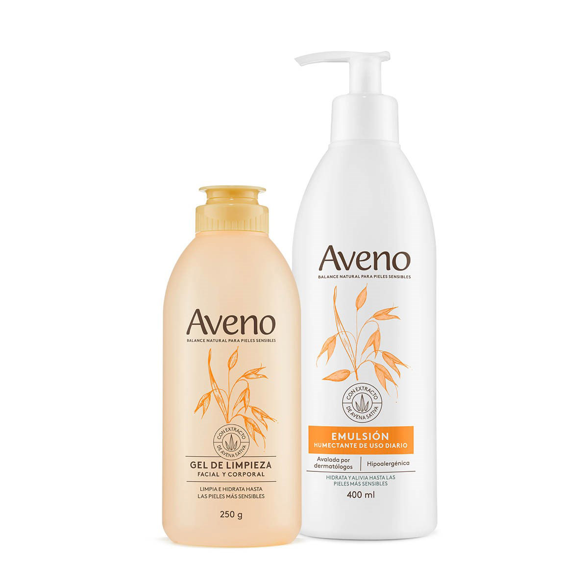 Kit Cuidado Facial y Corporal  Limpieza +Emulsión 400ml
